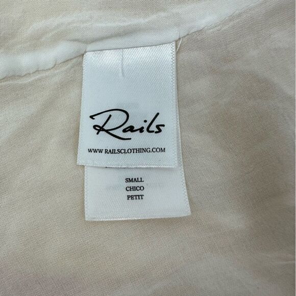 RAILS Madison Floral Linen Flounce Wrap Yellow Dress in Eden Sz S - Picture 10 of 15